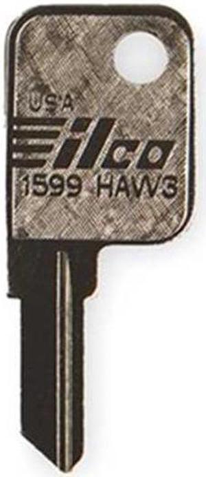 KABA ILCO 1599-HAW3 Key Blank,Brass,Hayworth Lock,PK10