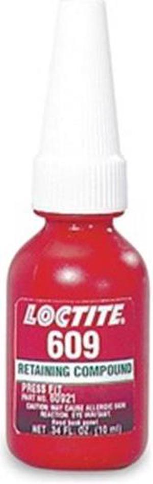 LOCTITE 135511 Retaining Compound 609, .34 fl oz, 10 ml, Bottle, Green