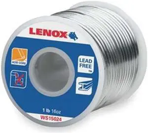 Lead Free Solder, Dia 0.118 In, 1lb