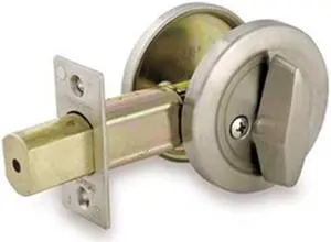 Deadbolt, One Side Cylinder, Satin Chrome