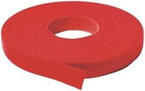 VELCRO BRAND 176064 Back-to-Back Strap, No Adhesive, 37.5 ft, 3/4 in Wd, Red