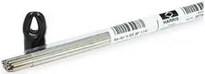 HARRIS 1520FMPOP Brazing Rod, 0.050x1/8x20, 1190-1480 F, PK7