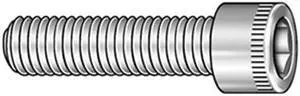 ZORO SELECT 430172-PG 1/2"-13 Cylindrical Socket Head Cap Screw, 1 1/2 in L, 50
