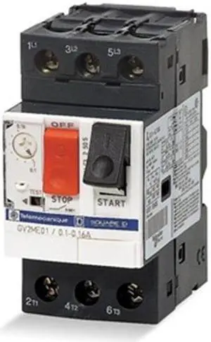 SCHNEIDER ELECTRIC GV2ME08 Manual Motor Starter, Not Applicable, 3 P, 3 Phase,