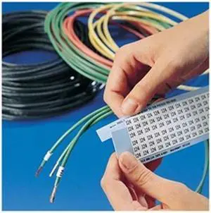 BRADY WM-1-PK Wire Marker,Printd,Repos Self-Adhes,PK25
