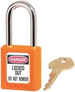 MASTER LOCK 410KAW400ORJ-3XX1109 Lockout Padlock,KA,Orange,1-3/4"H
