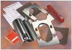 Split Sleeve Kit, 12 In.L, 2 In.D, Steel