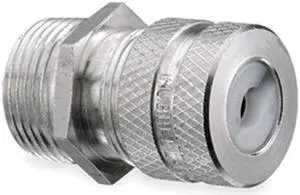 HUBBELL WIRING DEVICE-KELLEMS SHC1012 Liquid Tight Connector,3/8 in.,Blue