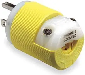 HUBBELL WIRING DEVICE-KELLEMS HBL52CM66C 3 Wire Industrial Straight Blade Plug