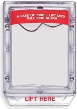 Pull Station Guard, Polycarbonate, Surface