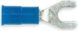 3M MVU14-6FBX Fork Terminal, #6 Stud Size, 14 AWG, 600 V, Vinyl Insulated,