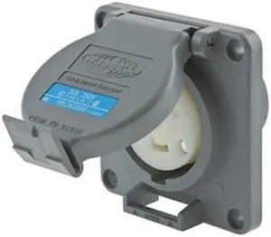 HUBBELL WIRING DEVICE-KELLEMS HBL2620SW 30A Watertight Twist-Lock Receptacle 2P