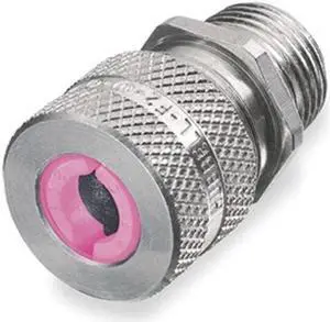 HUBBELL WIRING DEVICE-KELLEMS SHC1044 Liquid Tight Connector,1in,Straight,Pink
