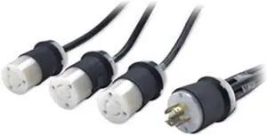 Power Cord, (3) L6-20R to L21-20P, 16A Power Cord, (3) L6-20R to L21-20P, 16A
