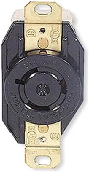 HUBBELL WIRING DEVICE-KELLEMS HBL2350 Locking Receptacle, L9-20R, 20 A, 600V