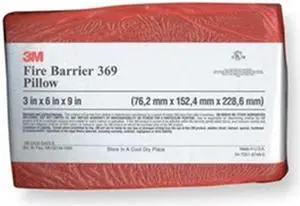 3M FB-369* Fire Barrier Pillow,9 In. L,6 In. W