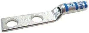 THOMAS & BETTS 54852BEPH Two Hole Lug Compression Connector,6 AWG