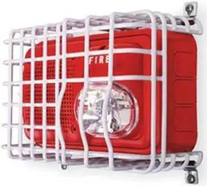 Audible/Strobe Guard, Steel Wire, Surface Audible/Strobe Guard, Steel Wire, Surface