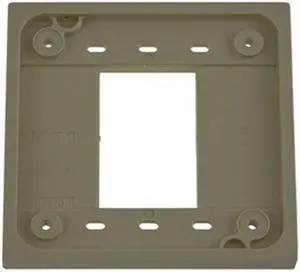 HUBBELL WIRING DEVICE-KELLEMS HBL4API 4-PLEX Accessory, Number of Gangs: 2