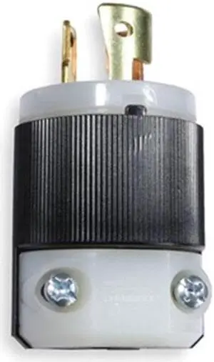 HUBBELL WIRING DEVICE-KELLEMS HBL7567C Locking Plug, Non-NEMA, 15 A, 125/250V