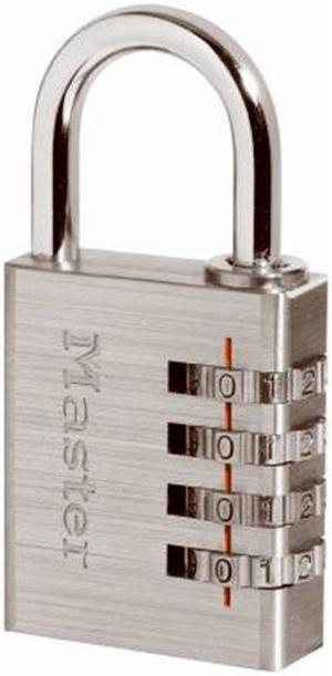 MASTER LOCK 643D Combination Padlock,Side,Black/Silver