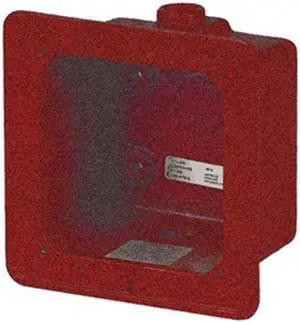 Edwards Signaling Weatherproof Box,Red  2459-WPB-R