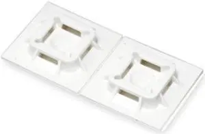 PANDUIT SGABM25-A-C Cable Tie Mounting Pad,4-Way,Natrl,PK100