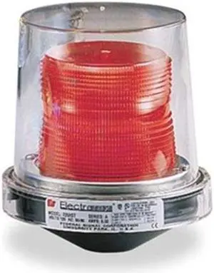 Federal Signal Hazardous Warning Light,Strobe,Red,120V  225XST-120R