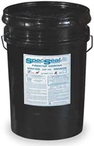 STI SSM106 Fire Barrier Mortar,6 gal,Red