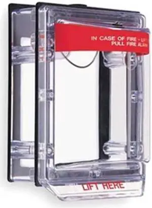 Pull Station Guard, Polycarbonate, Surface