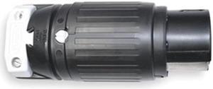 HUBBELL WIRING DEVICE-KELLEMS HBL7764C Locking Connector, Non-NEMA, 50 A, 250V