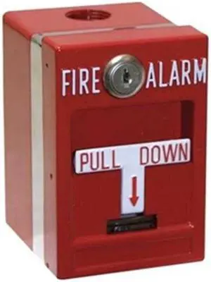 weatherproof pull station sgl action key