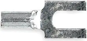 3M M14-8FBX Fork Terminal, #8 Stud Size, 14 AWG, 600 V, Bare Insulated, Blue,