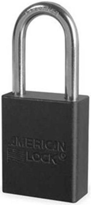 Padlock, Alike Key Type, Aluminum, Black
