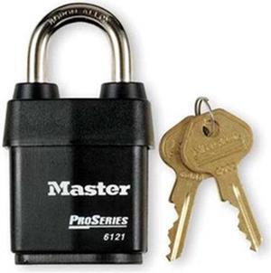 Padlock, KA, 1-1/8 In H, 5 Pin, Steel