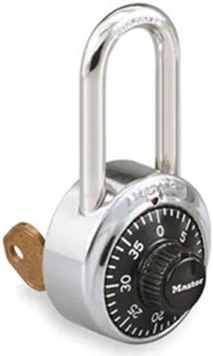 Combination Padlock, Front, 1 Dial, SS