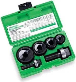 GREENLEE 7235BB 10 Piece Manual Punch Driver Set, 10 ga.