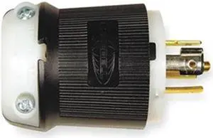 HUBBELL WIRING DEVICE-KELLEMS HBL2511 Locking Plug, L21-20P, 20 A, 120/208V AC,