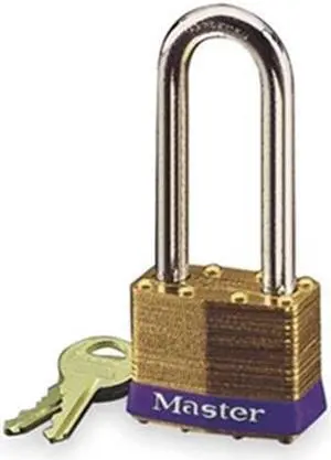 Padlock, KA, 2-1/2 In H, 4 Pin, Brass