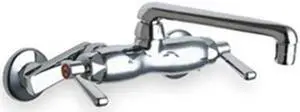 Service Sink Faucet, 2 Handle, Blade
