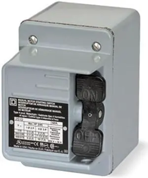 SQUARE D 2510KW2 Manual Motor Switch, NEMA, 30A, 600VAC, 3P