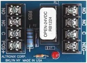 Altronix Phenolic or Fiberglass Relay Module 12/24VDC 75Ma DPDT RB1224