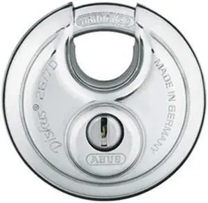 ABUS 26/70 KA Padlock, Keyed Alike, Partially Hidden Shackle, Disc Stainless