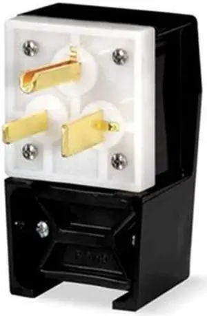 HUBBELL WIRING DEVICE-KELLEMS HBL9361 Straight Blade Plug, 5-50P, 50 A, 125V