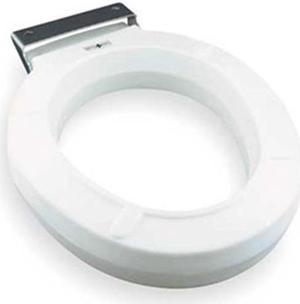BEMIS GR4LR-000 Toilet Seat, Without Cover, Plastic, Round, White