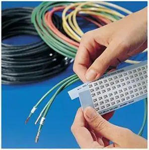 BRADY WM-34-66-PK Wire Marker,Printd,Repos Self-Adhes,PK25