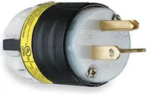 LEGRAND PS5466XGCM 3 Wire Ground Monitoring Straight Blade Plug 250VAC 20A