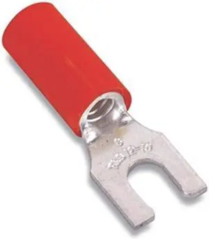 STA-KON 18RA-10FL 22-16 AWG Vinyl Locking Fork Terminal #10 Stud PK100