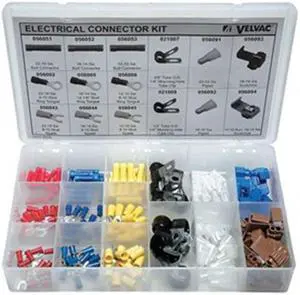 VELVAC 056109 Wire Connector & Terminal Kit, 10 AWG, Vinyl Insulated, Assorted,