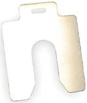 MAUDLIN PRODUCTS MSC050-10 Slotted Shim C-4 x 4" x 0.050", Pk10